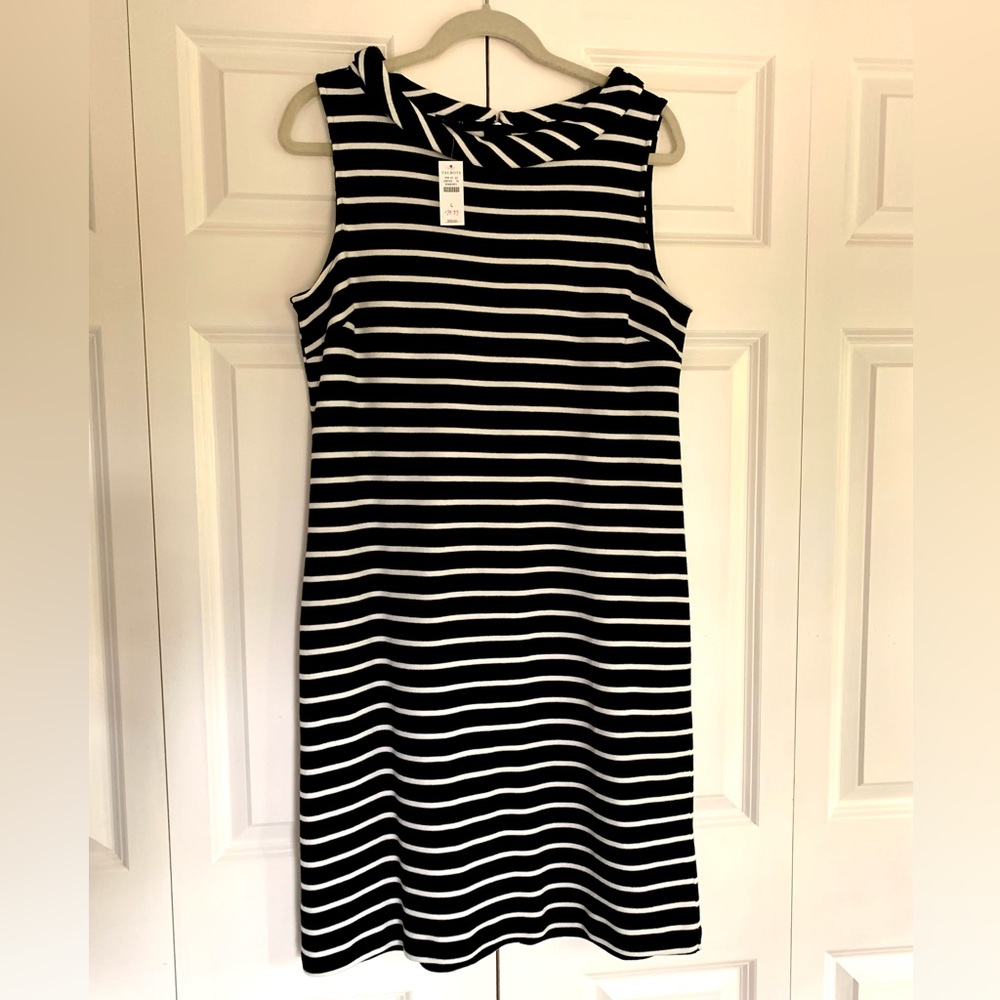 Talbots Striped Sheath Dress